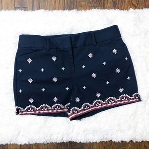 NWOT Ann Taylor LOFT Riviera Short Embroidered